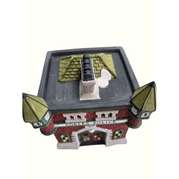 Heritage Village Collection Dickens Village Series Cobles Police Station Handpai - Picture 8 of 11